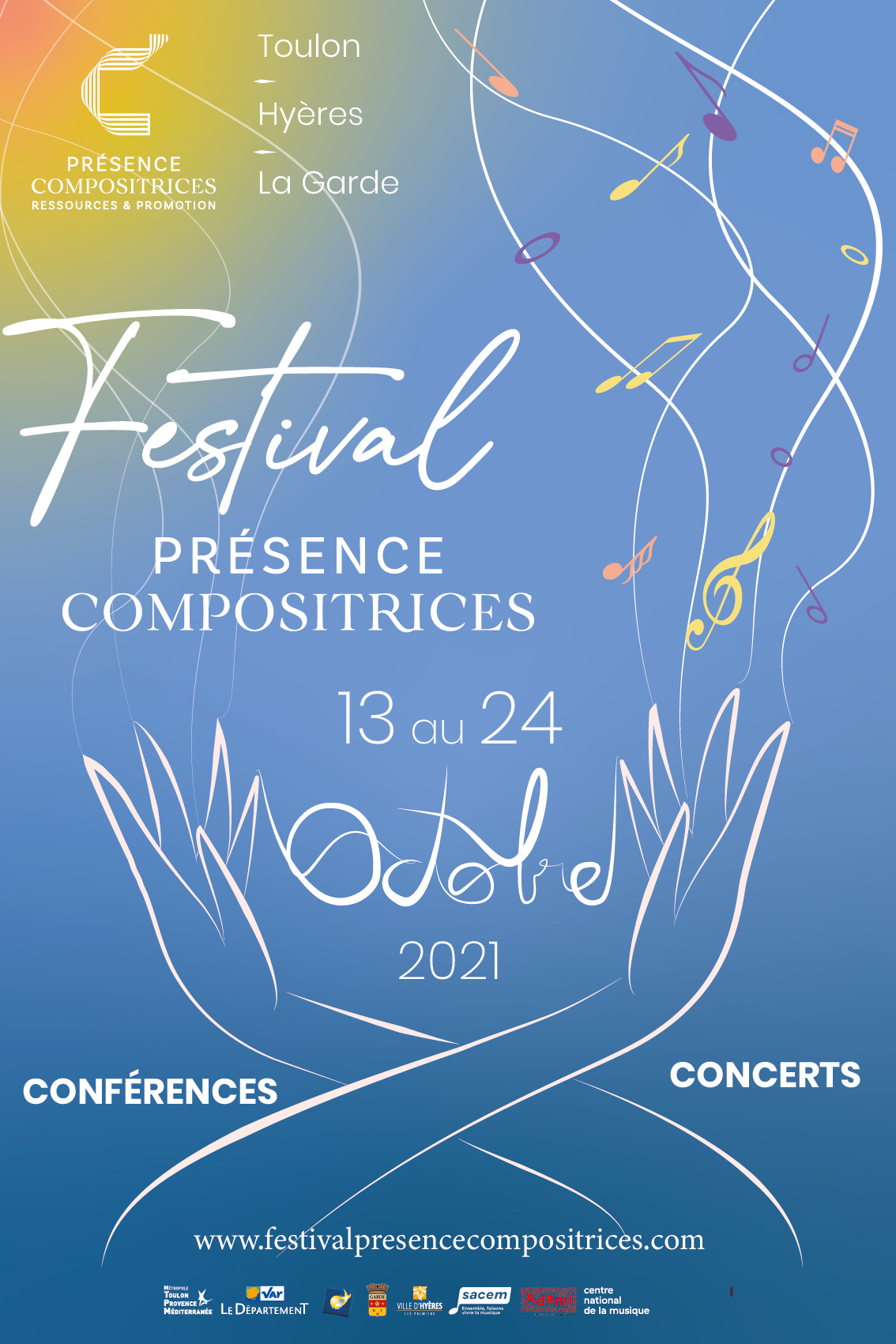 Affiche fictive – Festival Présence Compositrices